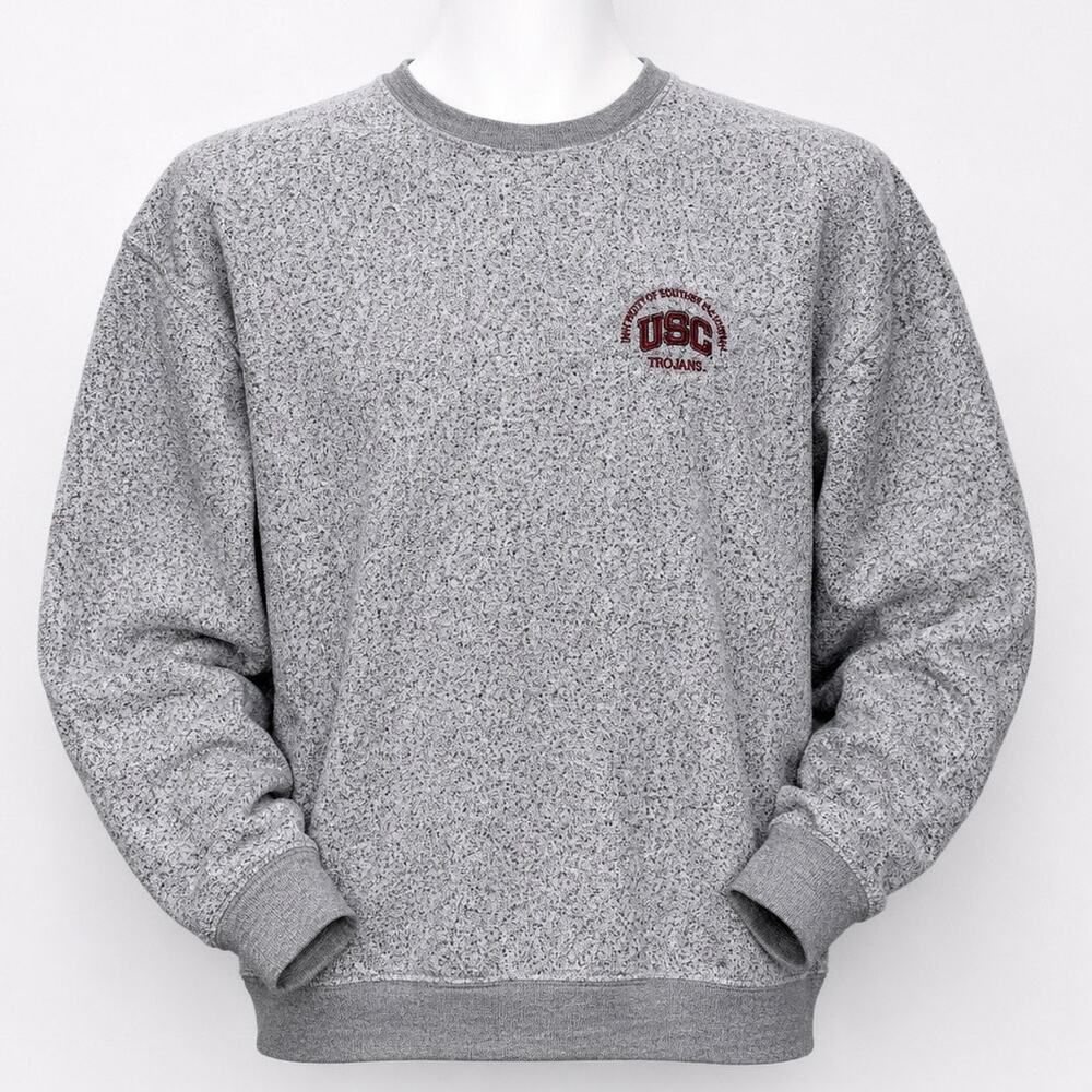 USC Pullover Champs Men Size XXL Gray Trojans Sports Team Edition Sweater Colleg